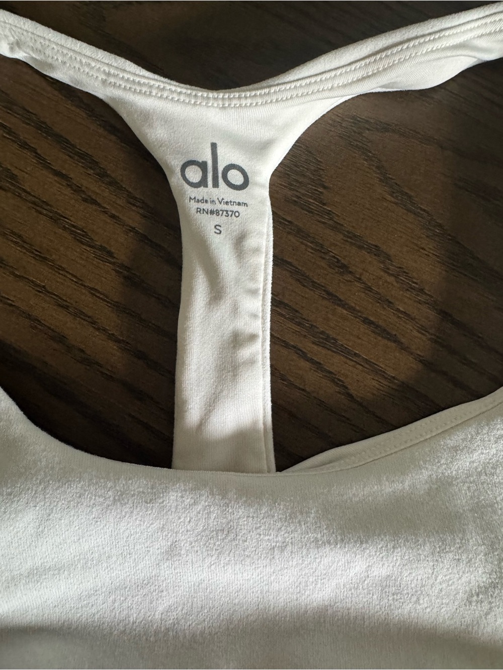 ALO Yoga White Racerback Women’s One-Piece Bodysuit - Picture 2 of 5